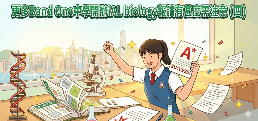 更多Band One中學開辦iAL biology報讀有甚麼需注意（四）